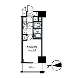 プレサンス鶴舞グリーンパーク 1Kの間取図画像