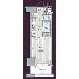 プレサンス名古屋STATIONアライブ 1Kの間取図画像