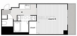 サン・錦本町ビル 1Kの間取図画像