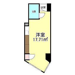 セントラル名古屋 ワンルームの間取図画像