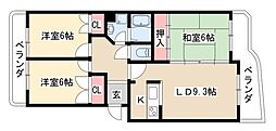 グランメール表台 3LDKの間取図画像