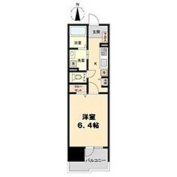 willDo太閤通 1Kの間取図画像