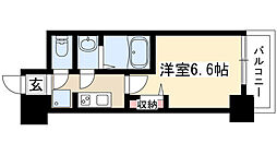 プレサンス千種アイル 1Kの間取図画像