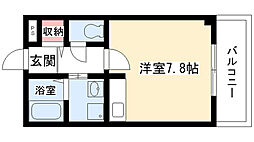 スペリア藤ケ丘 ワンルームの間取図画像
