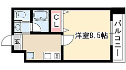 PrimalNagoyaFukiage 1Kの間取図画像