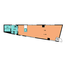 ＬＩＶＥ　ＷＥＬＬ吹上 2階1Kの間取り