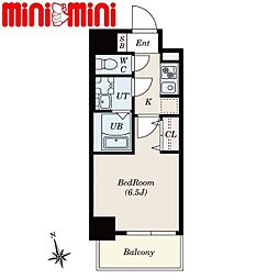 S-RESIDENCE今池arcana 4階1Kの間取り
