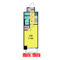 S-RESIDENCE今池beleta 5階1Kの間取り