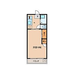 寺島ビル 1Kの間取図画像