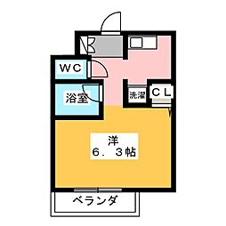 大久手ＨＯＵＳＥ 1階1Kの間取り