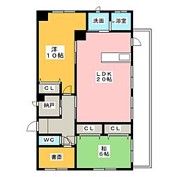ＣＯＣＯ覚王山 2階2SLDKの間取り