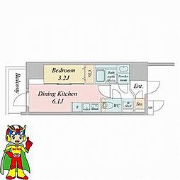 名古屋市千種区今池5丁目マンション 1DKの間取図画像