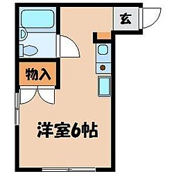 fメゾン振甫 ワンルームの間取図画像