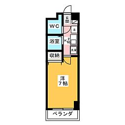 LIFE壱番館 1Kの間取図画像