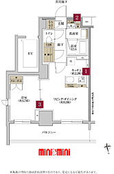 テナス池下 1LDKの間取図画像