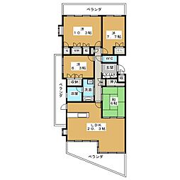 ザ・マスターズフォート 4LDKの間取図画像