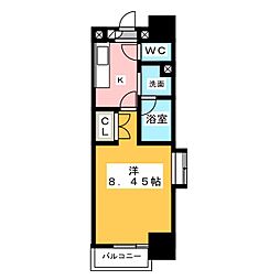 タウンライフ今池 1Kの間取図画像