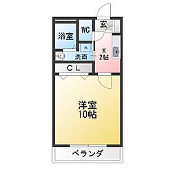 間取図画像 1K