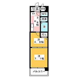 ArtereMK 2Kの間取図画像