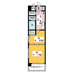 ArtereMK 2Kの間取図画像