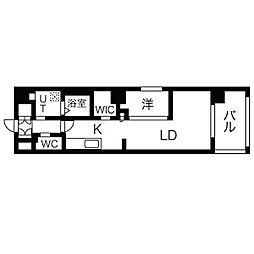 THEGDOne ワンルームの間取図画像