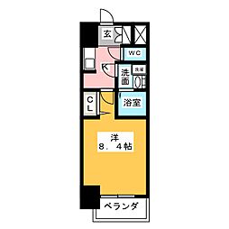 S-RESIDENCE庄内通 10階1Kの間取り