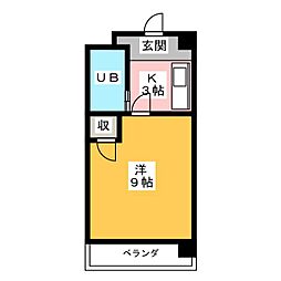 間取図画像 1K