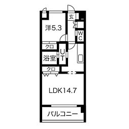 間取図画像 1LDK