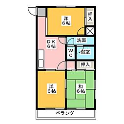 間取図画像 3DK