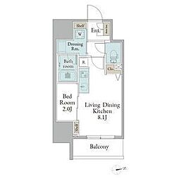 ストーリア名古屋城西 1LDKの間取図画像