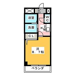 HF丸の内レジデンス 1Kの間取図画像