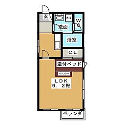 レイディエンス丸の内 ワンルームの間取図画像