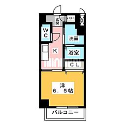 S-RESIDENCESENGENCHO 1Kの間取図画像