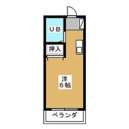 G1ビル浅間町 ワンルームの間取図画像