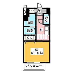 S-RESIDENCESENGENCHO 1Kの間取図画像