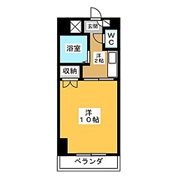 メゾネットときわ 1Kの間取図画像