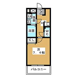 フェニックスWEST 1Kの間取図画像