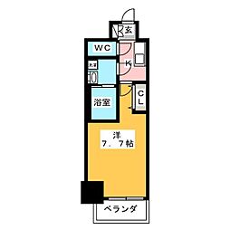 S-RESIDENCE庄内通North 1Kの間取図画像