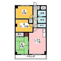 ファミール・寿 3LDKの間取図画像