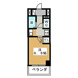 ザ・ロイヤルトップ鳥見 1Kの間取図画像