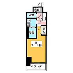 S-RESIDENCE庄内通North 1Kの間取図画像