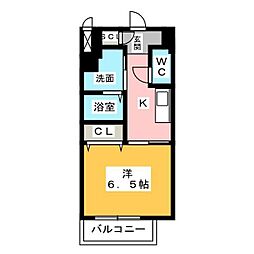 S-RESIDENCESENGENCHO 1Kの間取図画像