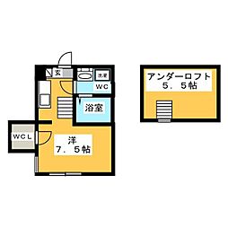 クレマチス名古屋西 ワンルームの間取図画像