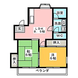 間取図画像 2LDK