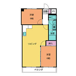 アルトーレ 7階2LDKの間取り