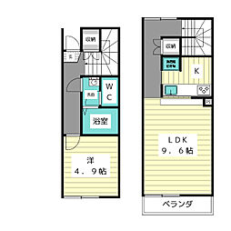 レオネクスト大久手3 1LDKの間取図画像