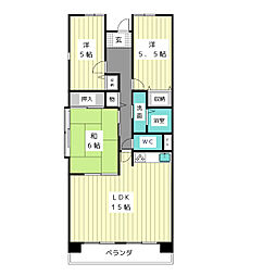 間取図画像 3LDK