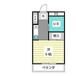 メゾン・ド・エトワール ワンルームの間取図画像