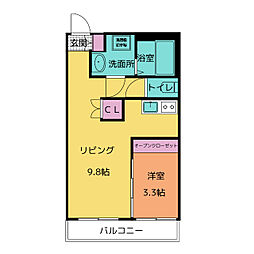 エヌヒルズ扇町 1LDKの間取図画像