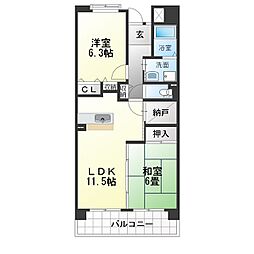 間取図画像 2LDK